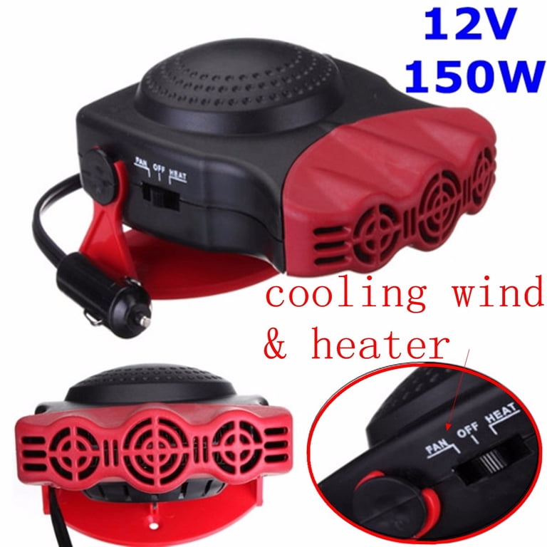 Wrvxzio Portable Car Cooler, Auto Electronic Air Conditioner Fan Fast  Cooling 12V 150W Car Heater, Plug Adjustable Thermostat in Cigarette  Lighter, 2 in 1 Heating/Natural Wind Function - Walmart.com