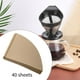 thumbnail image 4 of Coffee Filters, 40Pcs Desechables sin blanquear, V02 1- Coffee Filters Accesorios de papel para goteo de , cafetera, 4 of 9