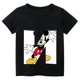 thumbnail image 3 of 2024 Nueva camiseta de verano con combinación de letras para niños de alta calidad Disney Mickey Mouse Font ABCDEF camiseta de manga corta para niños, 3 of 5