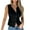 Black-04, variant on Mittory Womens Button Down Tank Tops Summer Sleeveless Vest Tops Trendy Ribbed Fitted Going Out Shirts
