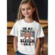 thumbnail image 1 of Girls' "in My Football Sister era" Graphic Tee - White Shirt With Brown Footballs, Sisters - Soft Knit Casual Sports Fan outfit - Machine Washable Birthday or Game Day Gift For Young athletes, 1 of 8