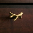 thumbnail image 3 of Zeckos Bronze Cast Iron Deer Antler Cabinet Drawer Pull Set of 12, 3 of 8