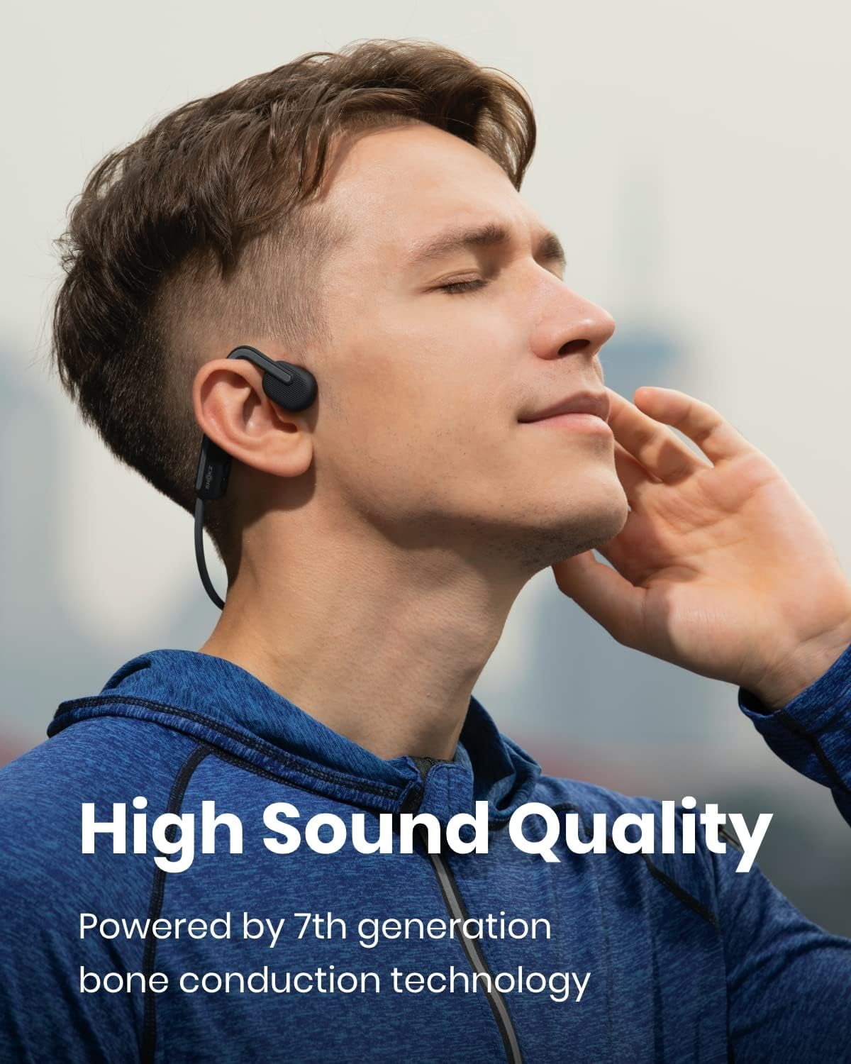Restored Shokz OpenMove Bone Conduction Waterproof Bluetooth Headphones for Sports(Formerly Aeropex), Gray (Refurbished)