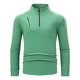 thumbnail image 2 of Jackets for Men Plus Size Zipper Stand-up Long-sleeved Casual Blouse,Coats for Men Mint Green, 2 of 6