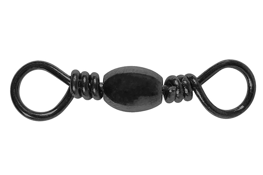 (6 pack) Tsunami Barrel Swivel, Size 7, Black, 12-Count