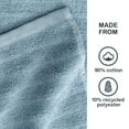 thumbnail image 5 of (2 pack) Mainstays Performance Textured Bath Sheet, 30" x 62", Blue Linen, 5 of 8