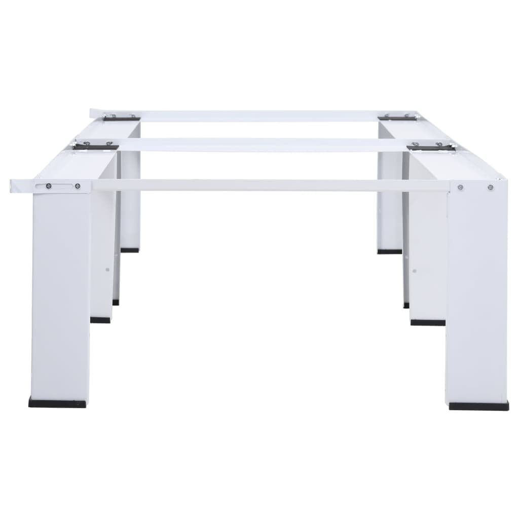 vidaXL Double Washing and Drying Machine Pedestal White