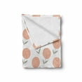 thumbnail image 2 of Botanical Soft Flannel Fleece Blanket, Pattern with Hand Drawn Style Floral Elements Pastel Colors Spring Nature, Cozy Plush for Indoor and Outdoor Use, 70" x 90", Peach Sage Green, by Ambesonne, 2 of 6