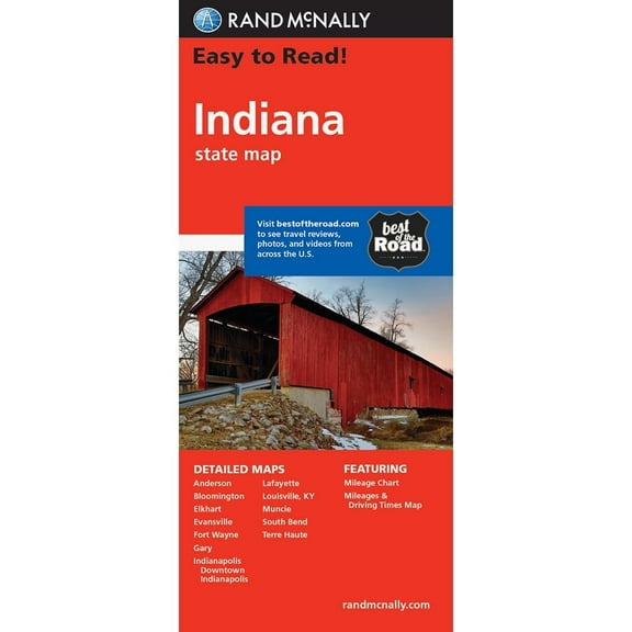 Easy To Read Indiana State Map