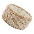 thumbnail image 1 of Diadema de lana tejida con terciopelo de estilo europeo y americano, accesorios para el cabello cálidos y abigarrados, protección para las orejas con giro para otoño e invierno, 1 of 1