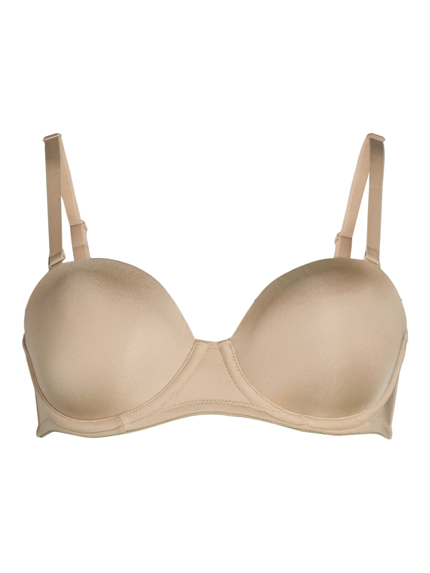 Joyspun Women's Multiway Strapless Balconette Bra, Sizes 34B to 42DD