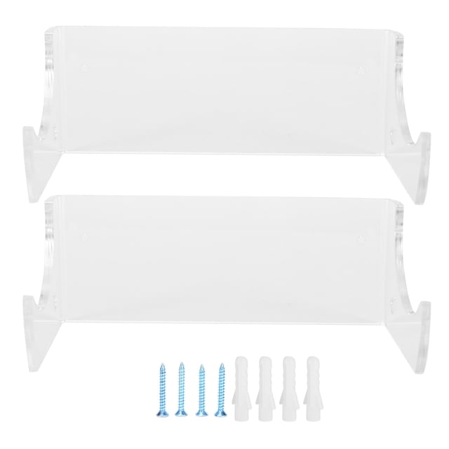 Support de Rangement pour Planche à Roulettes, Cintre pour Planche à Roulettes 322g 2 Pcs Verre Acrylique pour Planche à Roulettes pour Suspendre des Vêtements pour Planche à Roulettes Planche à Neige Transparent