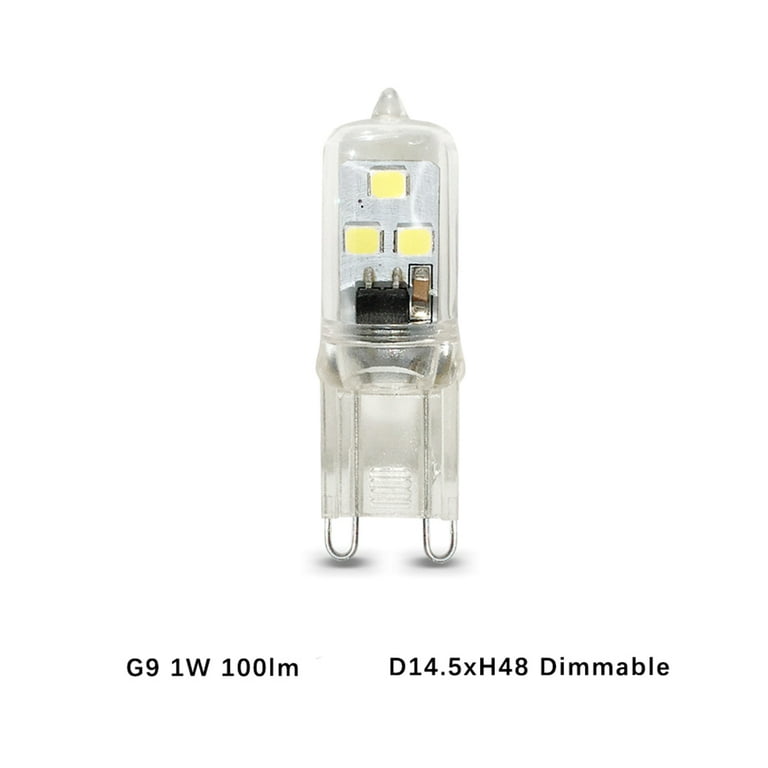 G9 Bulb 1W COB L-E-D Lighting Bulb Replace Halogen Spotlight Chandelier 360 Light Angle Beam L-E-D Bulb Lamp -