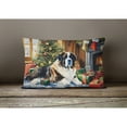 thumbnail image 2 of Saint Bernard Cozy Christmas Throw Pillow 12 in x 16 in, 2 of 4