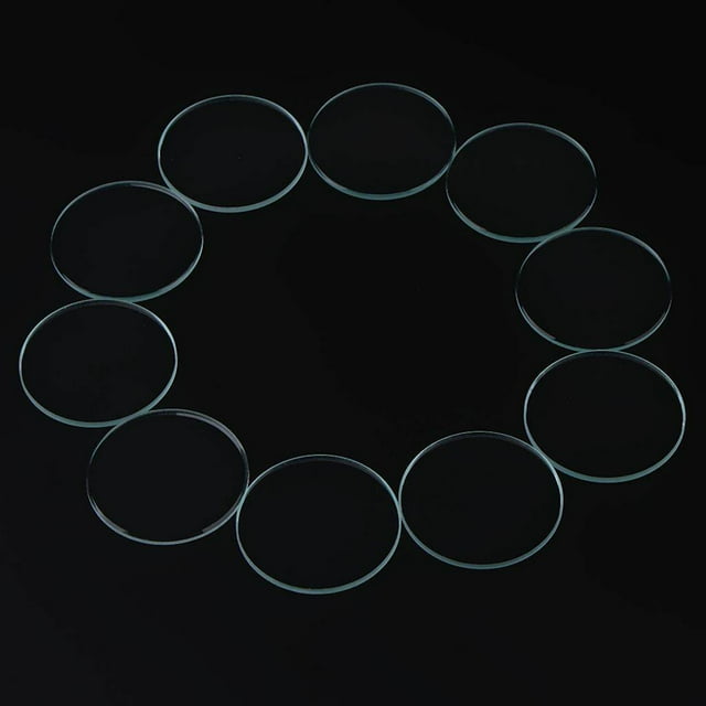fastboy 10pcs 1mm Thick Clear Flat Mineral Glass Watch Replace Part Watchmaker 16.5