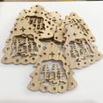 thumbnail image 3 of Manualidades creativas de madera Árbol de Navidad Decoración navideña Adornos de madera Colgante Enviar cuerda de cáñamo, 3 of 5