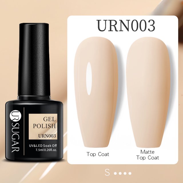 UR SUGAR Base Gel Sin Toallitas Top Coat 7,5ml UV LED Lámpara Uñas Arte Manicura Esmalte De Gao Jiahui unisex