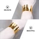 thumbnail image 4 of EeaseMX 6 hebillas para servilletas con forma de corona dorada, broches para servilletas y porta servilletas (doradas), 4 of 8