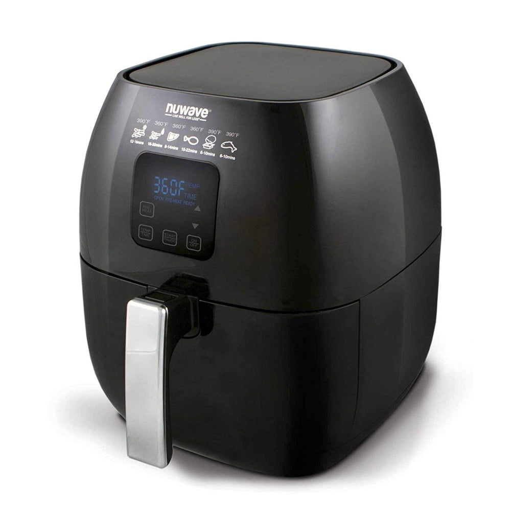NuWave 3Quart 2Piece NonStick Air Fryer, Black
