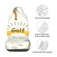 thumbnail image 4 of Picia Golf Icons And Golfer Print Waterproof Sweating Car Seat Cover for Post Gym Workout, Running, Beach and Hiking, Universal Fit Anti-Slip Bucket Seat Protector, 4 of 5