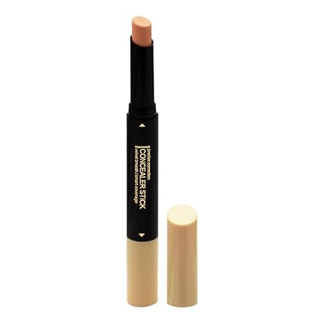 Correcteur de Teint Précis en Bâton Couleur Mode / 2 en 1 Double Perfecteur / Correcteur Couvrance Totale à Double Embout avec Pinceau Doux / Couvrance Modulable Maquillage / Tous Types de Peau / 2,2 g / Teinte 03
