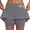 Grey, variant on Tennis Skirts for Women's Summer Mid Rise Culottes with Pockets Athleisure Two Short Skirts for Everyday Comfort Style Purple M