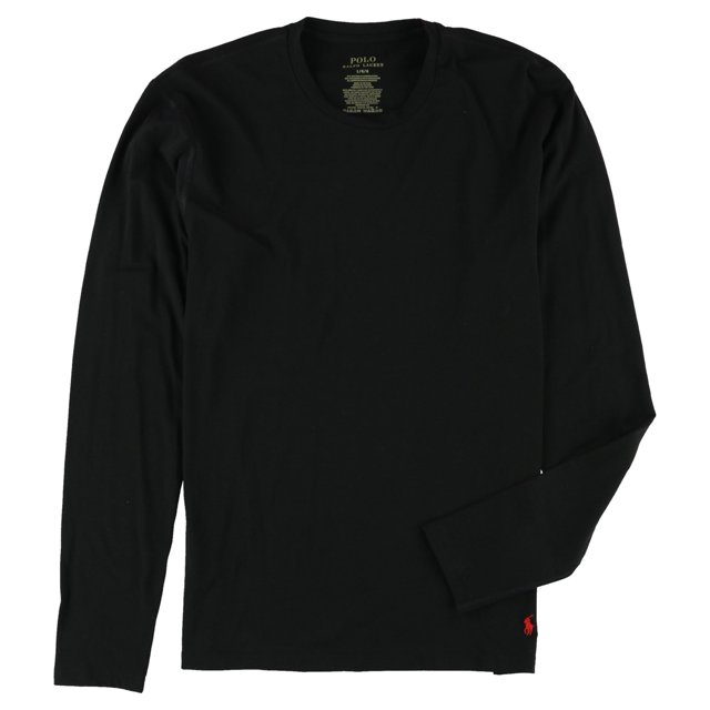 Ralph Lauren - Camiseta básica para hombre, color negro, grande Ralph Lauren Camiseta básica