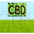 thumbnail image 1 of CBD Dirt (18" x 24") Yard Sign, Includes Metal Step Stake, 1 of 6