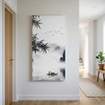 thumbnail image 4 of Traditional Chinese Painting Canvas Wall Art for Living Room Bedroom Bathroom, Black and White Natural Landscape Canvas Art Wall Decor, Artwork for Walls Home Office Decor, 24"x48", 4 of 9