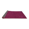 thumbnail image 2 of Ahgly Company Indoor Round Abstract Purple Contemporary Area Rugs, 5' Round, 2 of 4