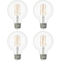 Diodesy- Pack of 4 G25/LED/FS/8.5W/927 G25 Vanity Globe Light Bulbs, LED Edison Vintage Filament for Bathroom, Mirror Living Area, CRI90, 2700K Warm White, Dimmable, 8.5W (100W Equivalent), 800 Lumens