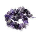 thumbnail image 2 of 2Strand Natural Amethyst Beads Strands Rough Raw Stone Nuggets 13~21x5~13mm Hole: 1.2mm about 23~24pcs/strand 7.87 inch~8.26 inch(20~21cm), 2 of 4