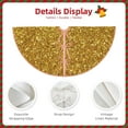 thumbnail image 5 of Bingfone Christmas Tree Skirt Mat Christmas Decoration Interior 36"-Gold Glitter, 5 of 8