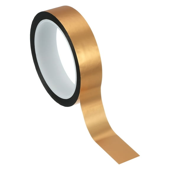 Metalized Polyester Film Tape 1 Inch x 55 Yards, Metallic Decor Tape Champagne Adhesive Mirror Tape for Walls