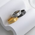 thumbnail image 5 of 2022 Vintage Roman Numerals Men Rings Temperament Fashion 6mm Width Stainless Steel Rings For Men Jewelry Gift Gold 10, 5 of 5