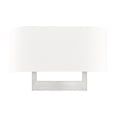 thumbnail image 5 of Livex Lighting 3-Light Contemporary Metal & Fabric Wall Sconce in Brushed Nickel, 5 of 14