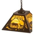 thumbnail image 4 of Meyda Tiffany 177228 Mare And Foal At Dawn 2 Light 22" Wide Pendant - Cafe Noir, 4 of 7