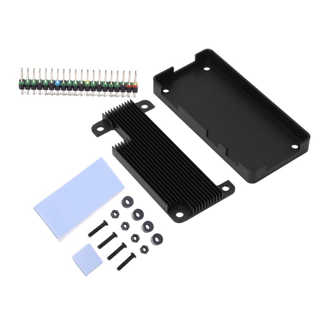 Carcasa de aleación de aluminio, carcasa protectora con disipador de calor de aleación de aluminio para Raspberry Pi, carcasa de refrigeración para Raspberry Pi diseñada para precisión