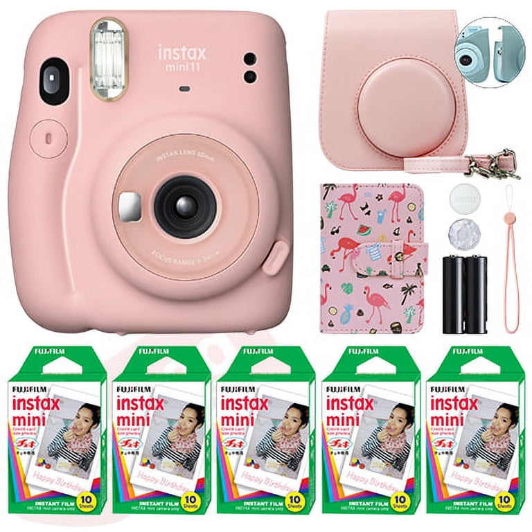 Fujifilm Instax Mini 11 Instant Camera - Blush Pink with 50 Film