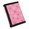 thumbnail image 2 of Chririnla Pink Paw Decoration Trifold Card Wallet, Elastic Polyester Slim Foldable Kids Money Organizer for Daily Use Outdoor Travel, 2 of 6