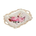 thumbnail image 4 of TINKSKY 1Pc Decorative Melamine Tea Cup Tray Elegant Snack Fruit Storage Holder for Home, 4 of 6
