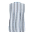 thumbnail image 4 of Pounoo Débardeurs pour Femmes Imprimé Floral Sans Manches Col Rond Coupe Ample Respirant Extensible Pulls Décontractés Blouses Quotidiennes Style Vacances Cadeau, 4 of 6