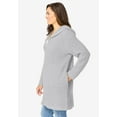 thumbnail image 3 of Woman Within Plus Size Hoodie Shaker Cardigan Sweater, 3 of 4