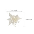 thumbnail image 4 of 1 pareja decorativa cristal zapato hebillas encantador y elegante zapato de perla clip, 4 of 7
