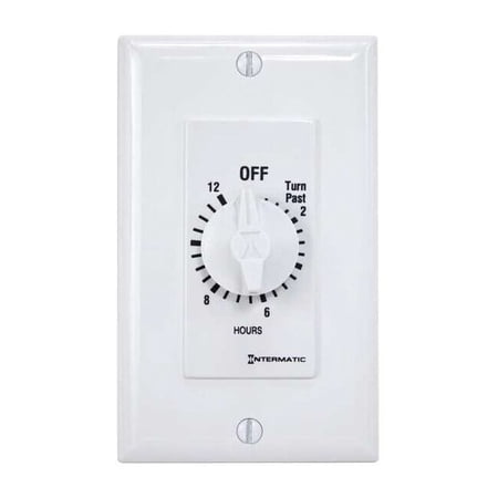 Spring-Wound Timer, White, 277V AC FD12HWC