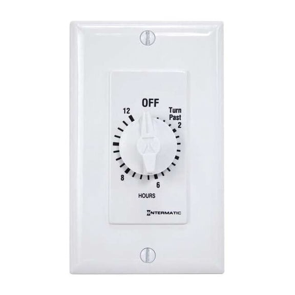 Spring-Wound Timer, White, 277V AC FD12HWC