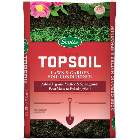 Scotts Premium Topsoil 1 Cu Ft Lawn And Garden Soil Conditioner Walmart Com Walmart Com