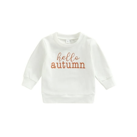 

Amuver Children Girl Boy Sweater Long Sleeves Letter Print Pattern Round Neck Kids Jumper Blouse Tops