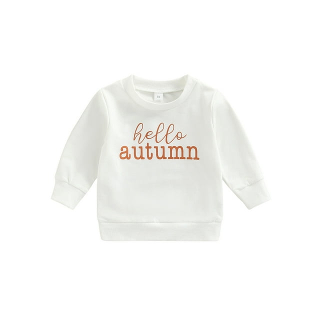 goowrom Chandail Enfant Fille Garçon Manches Longues Motif Imprimé Lettre Col Rond chandail Blouse Tops