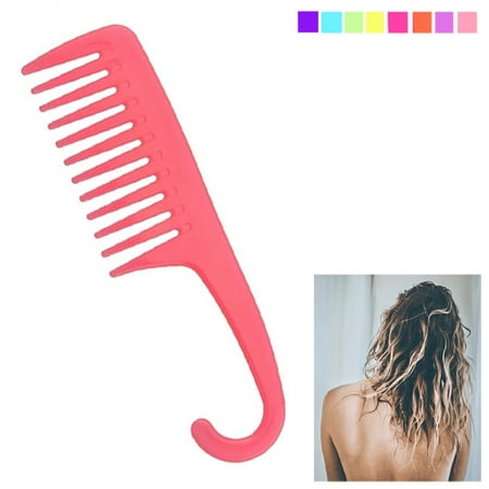 1 X Shower Comb Hair Wide Tooth Dry Wet Gently Detangles Thick Long (Best Comb For Long Hair)
